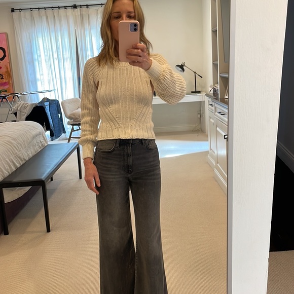 Zara cream open back sweater - Picture 9 of 10